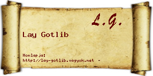 Lay Gotlib névjegykártya